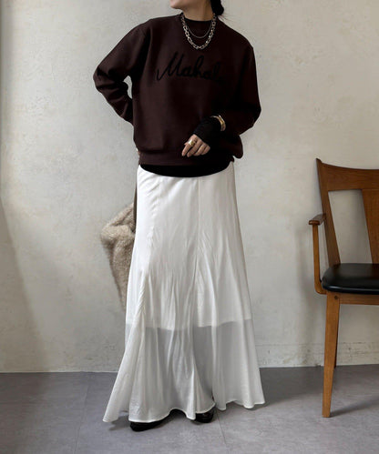 繡花字母針織上衣