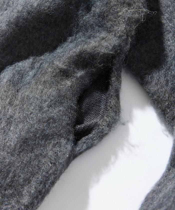 長毛針織圓領套頭衫