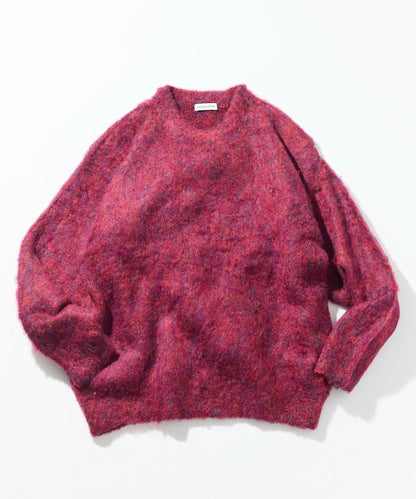 長毛針織圓領套頭衫