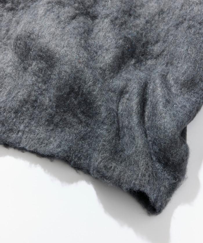 長絨毛針織POLO領毛衣