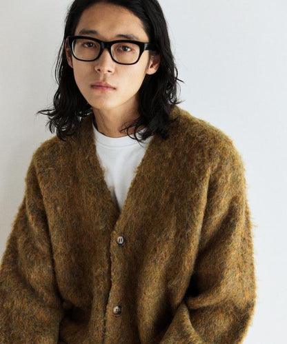 長毛針織休閒開衫