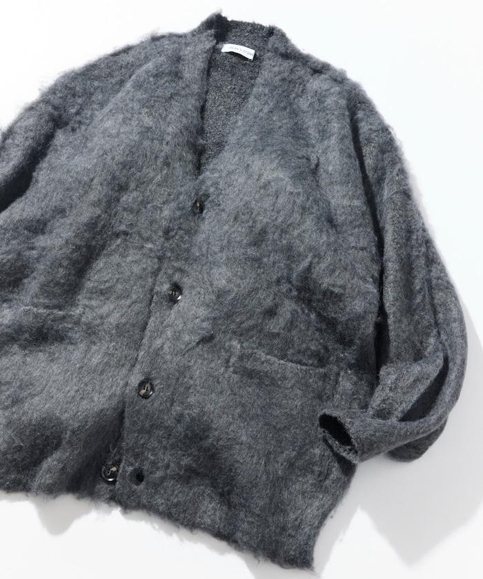 長毛針織休閒開衫