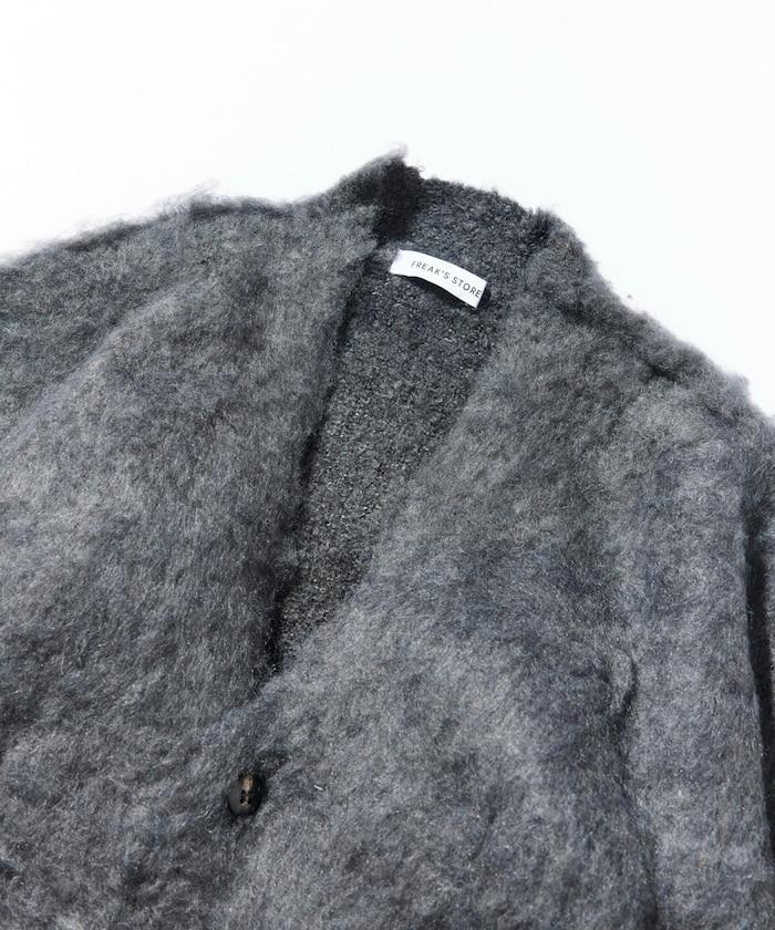 長毛針織休閒開衫