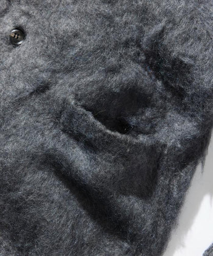 長毛針織休閒開衫