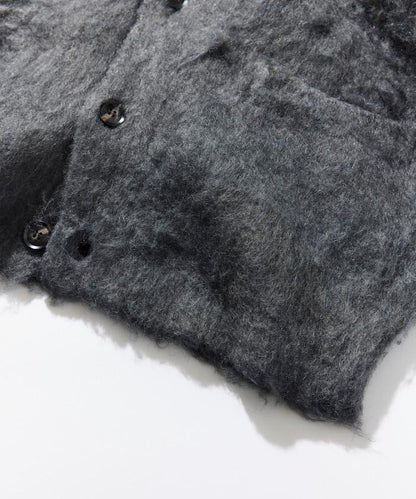 長毛針織休閒開衫