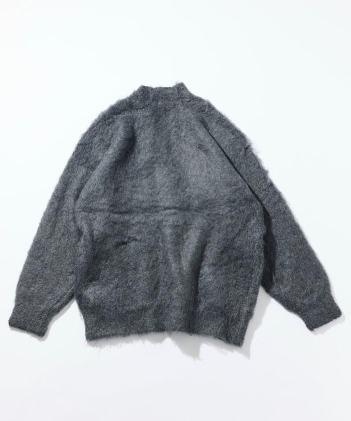 長毛針織休閒開衫