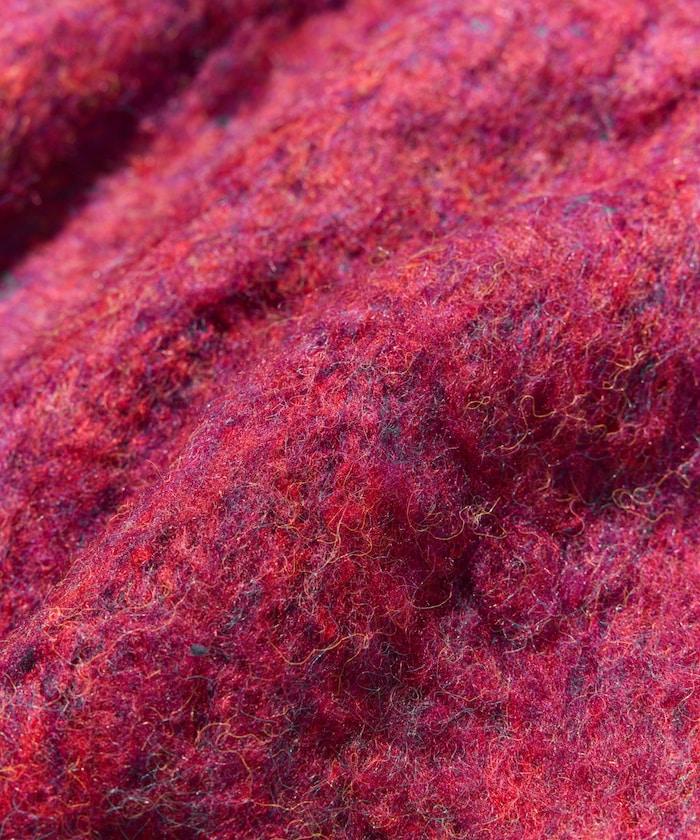 長毛針織休閒開衫