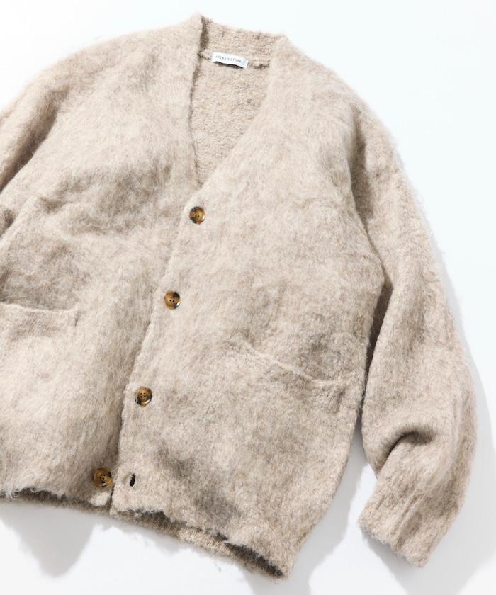 長毛針織休閒開衫