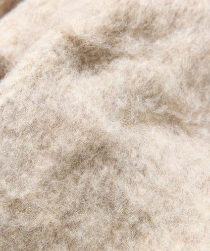 長毛針織休閒開衫