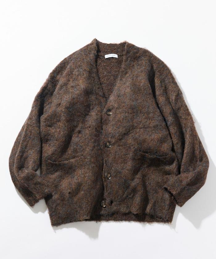 長毛針織休閒開衫