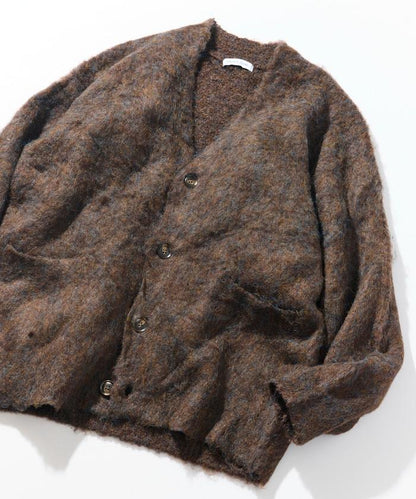 長毛針織休閒開衫