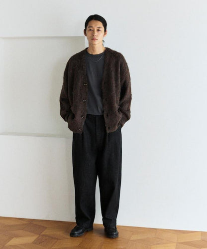 長毛針織休閒開衫