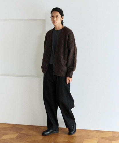 長毛針織休閒開衫