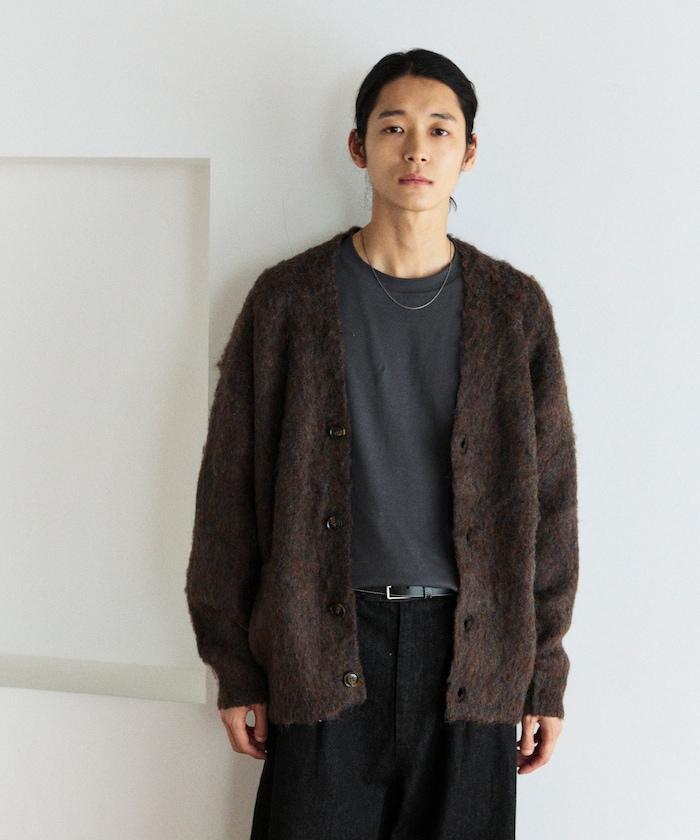 長毛針織休閒開衫