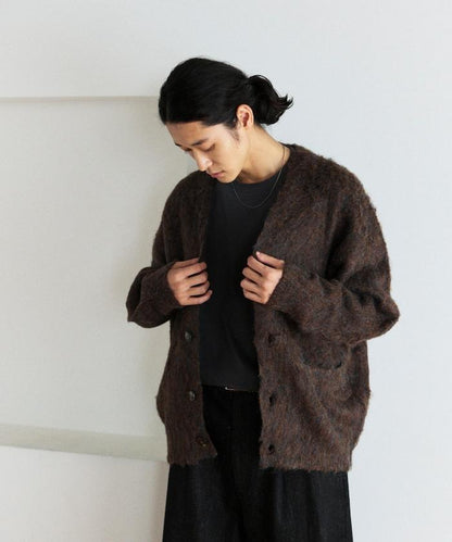 長毛針織休閒開衫