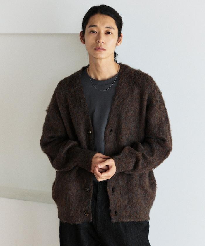 長毛針織休閒開衫