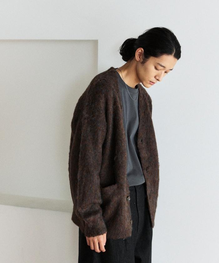 長毛針織休閒開衫