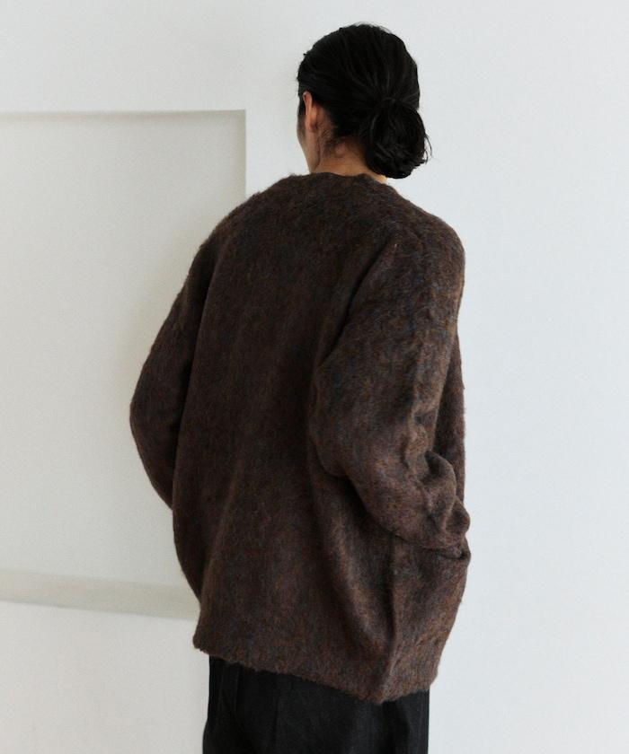 長毛針織休閒開衫