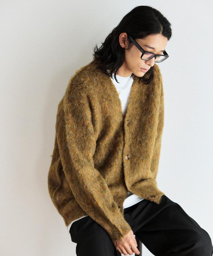 長毛針織休閒開衫