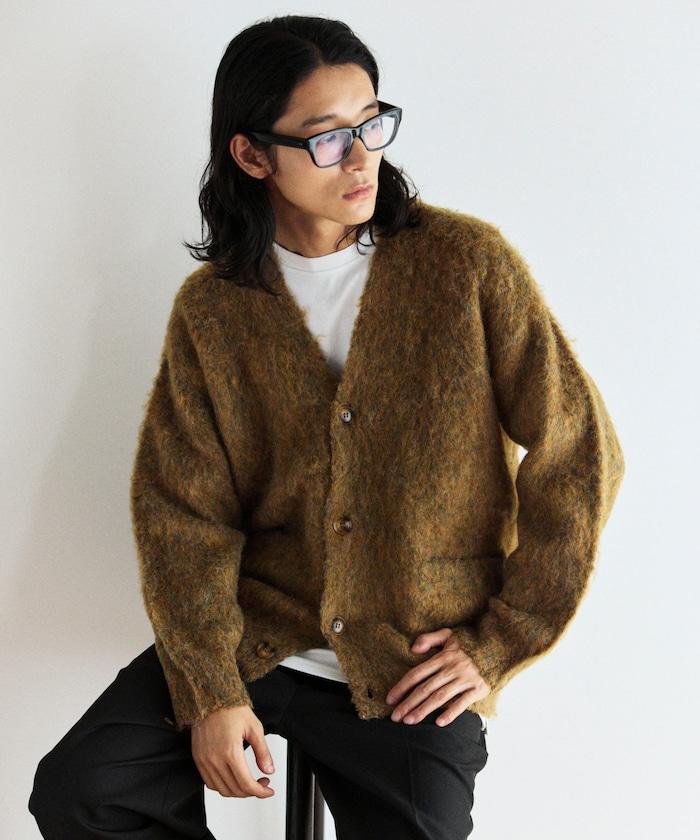 長毛針織休閒開衫