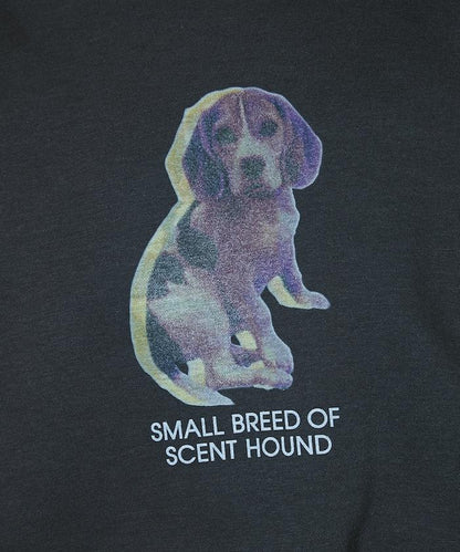 狗狗照片印花加絨衛衣套頭衫