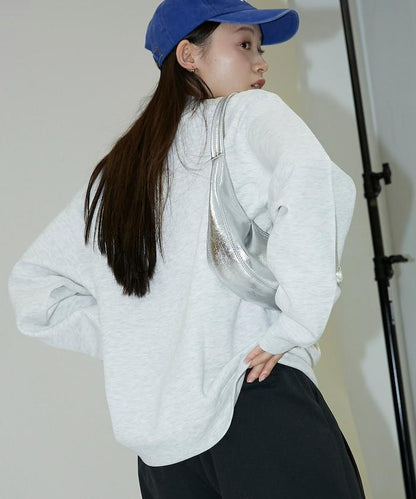 狗狗照片印花加絨衛衣套頭衫