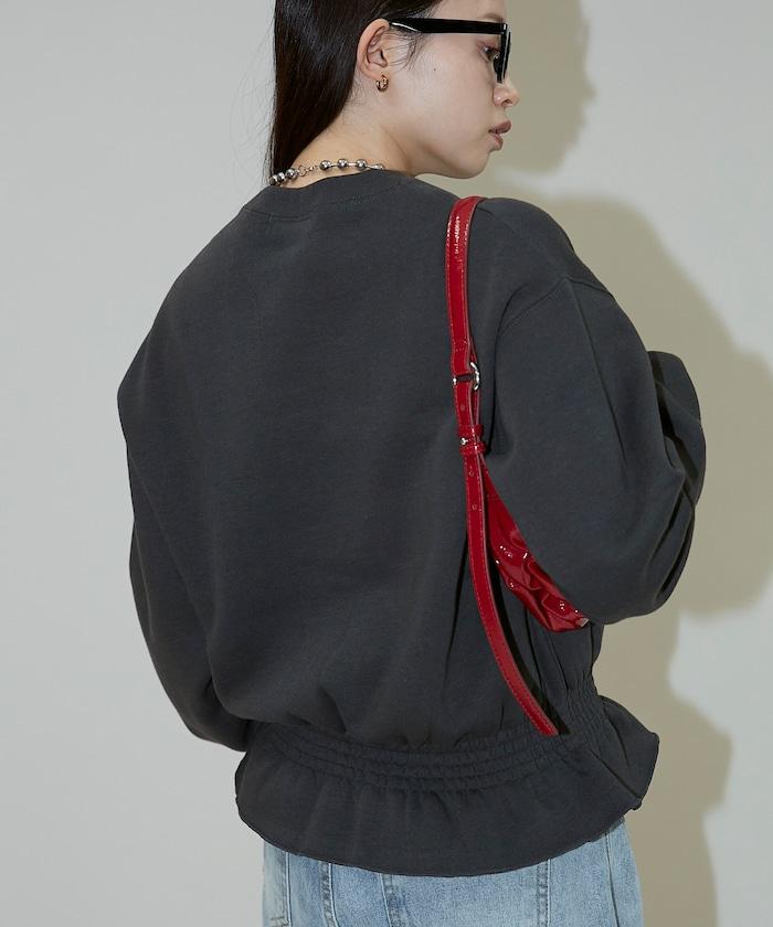 腰部抽繩衛衣套頭衫