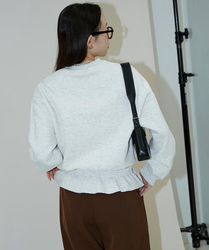 腰部抽繩衛衣套頭衫