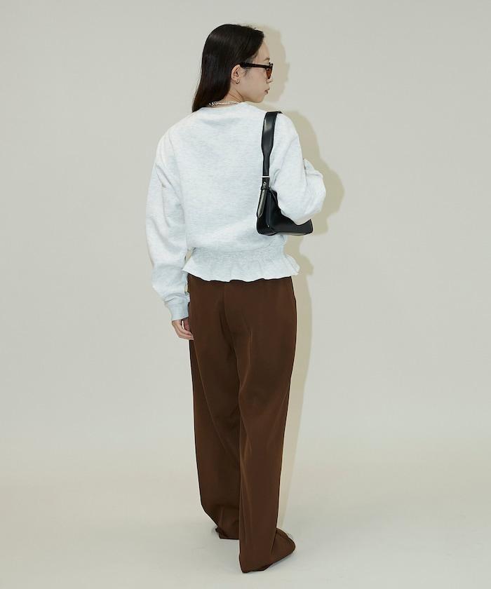 腰部抽繩衛衣套頭衫