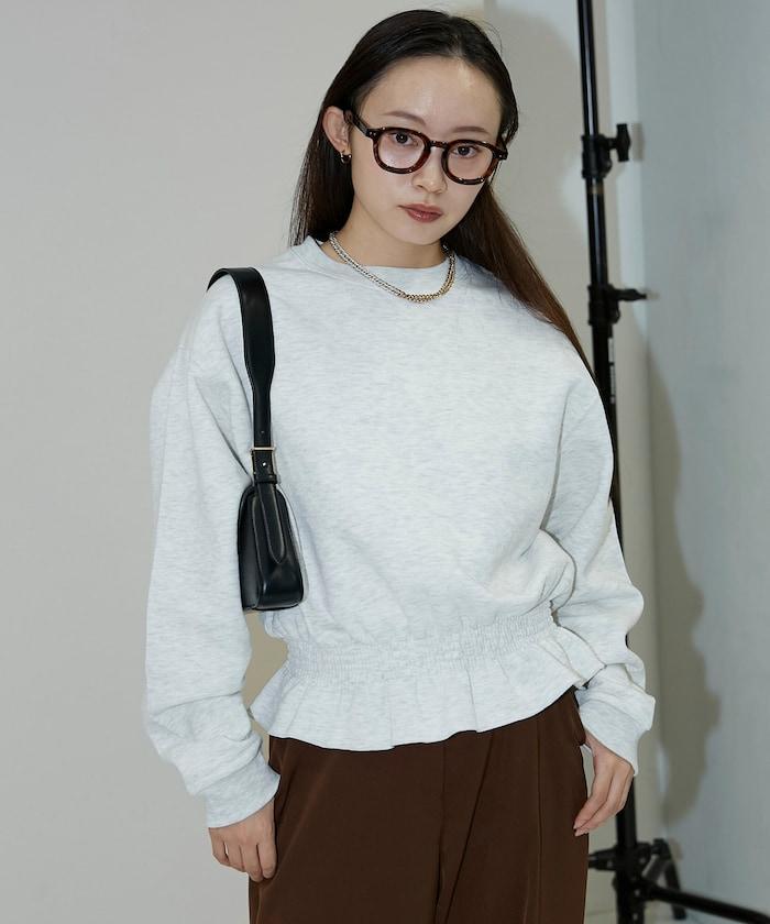 腰部抽繩衛衣套頭衫