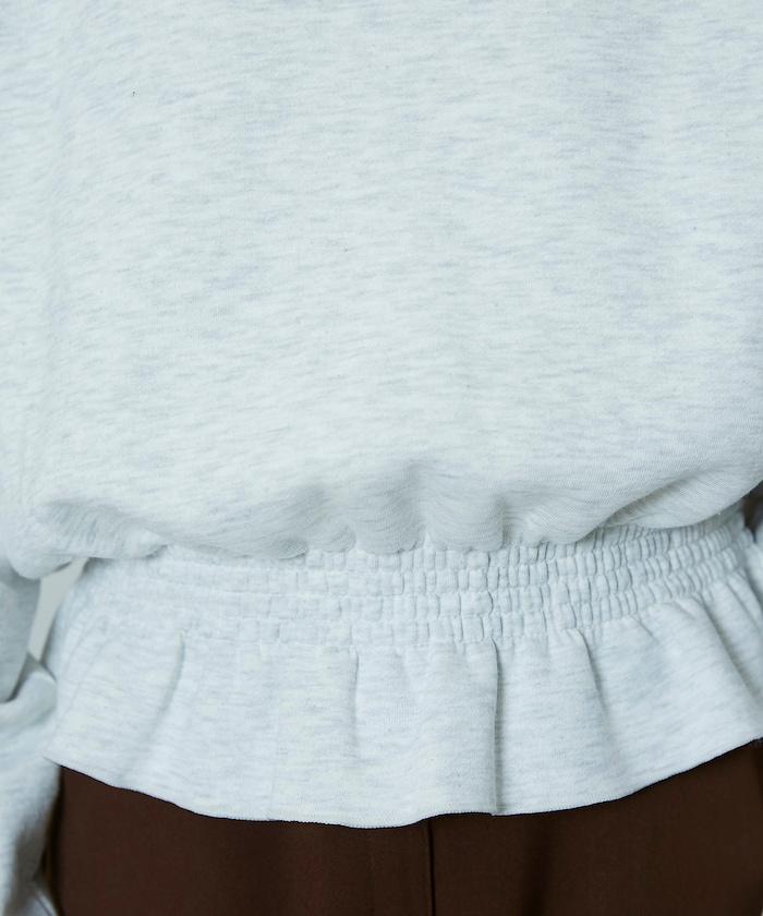 腰部抽繩衛衣套頭衫