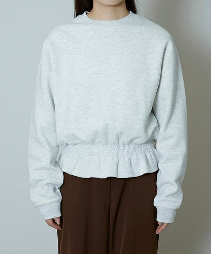 腰部抽繩衛衣套頭衫