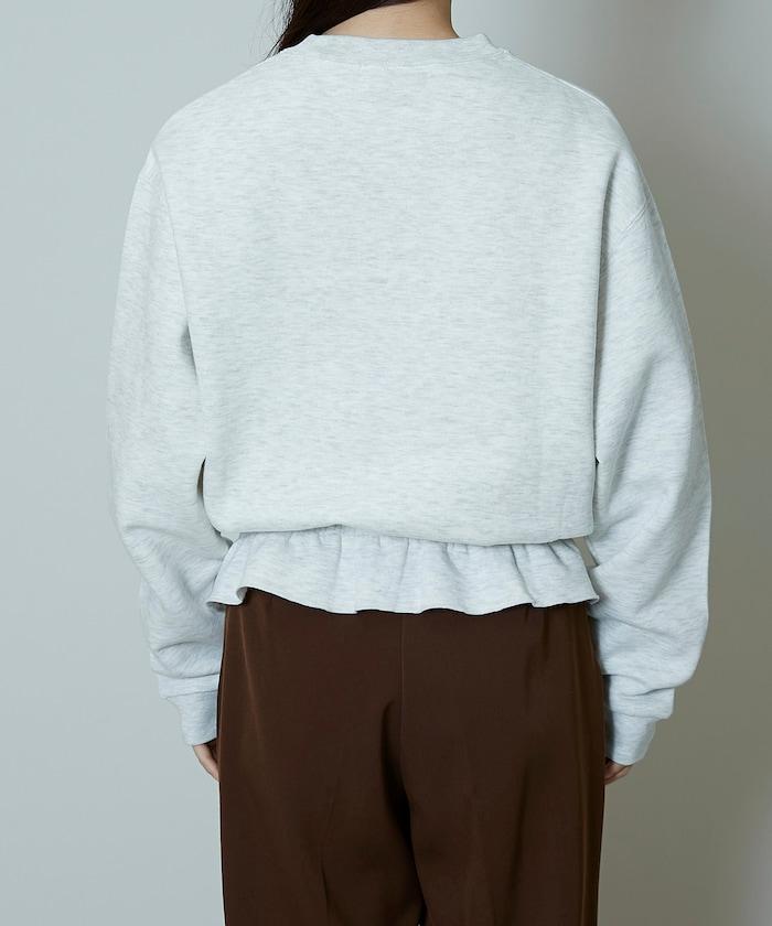 腰部抽繩衛衣套頭衫