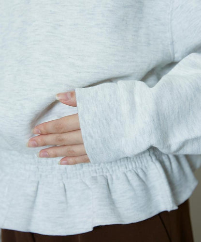 腰部抽繩衛衣套頭衫