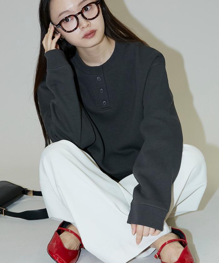 亨利領衛衣套頭衫