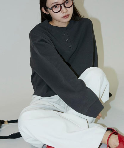 亨利領衛衣套頭衫