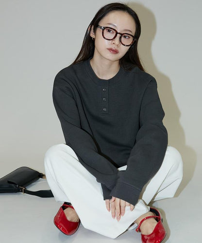 亨利領衛衣套頭衫