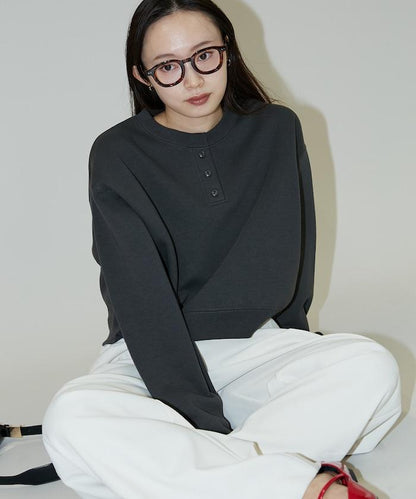 亨利領衛衣套頭衫