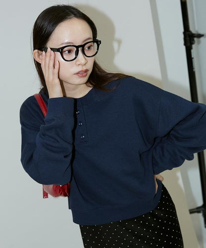 亨利領衛衣套頭衫