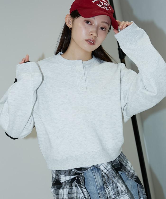 亨利領衛衣套頭衫