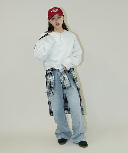 亨利領衛衣套頭衫