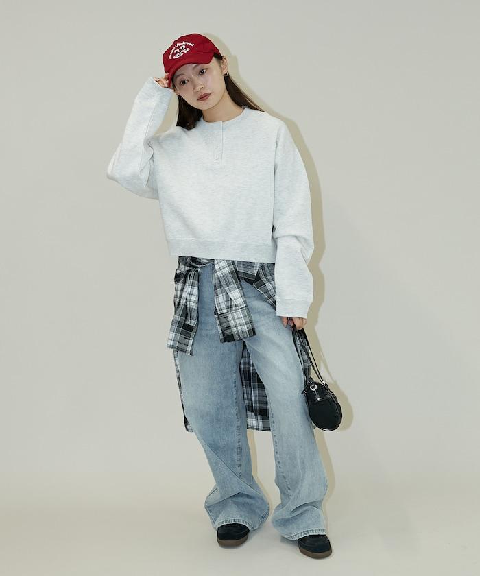 亨利領衛衣套頭衫