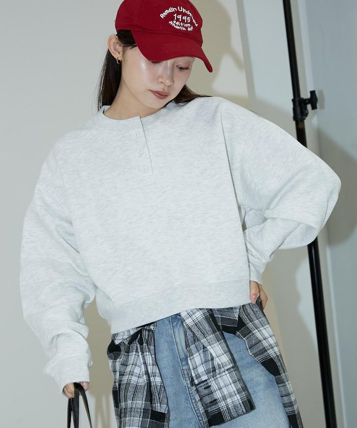 亨利領衛衣套頭衫