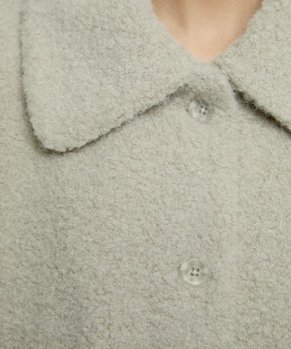 羊羔絨中長款外套