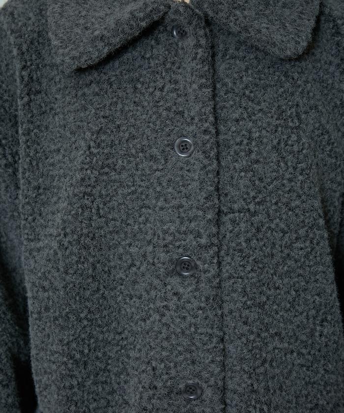 羊羔絨中長款外套