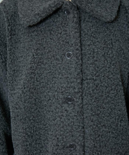 羊羔絨中長款外套