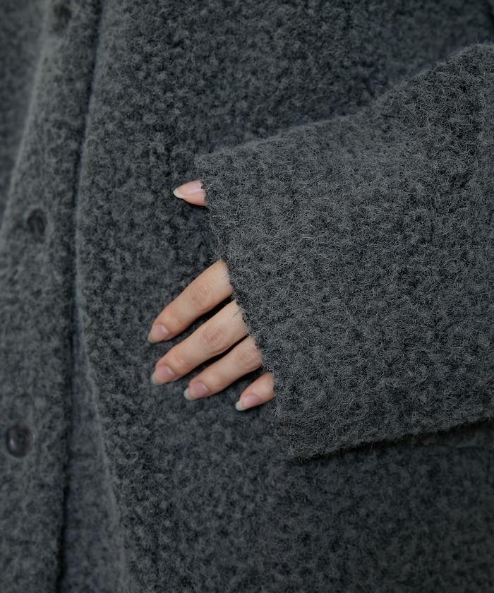 羊羔絨中長款外套