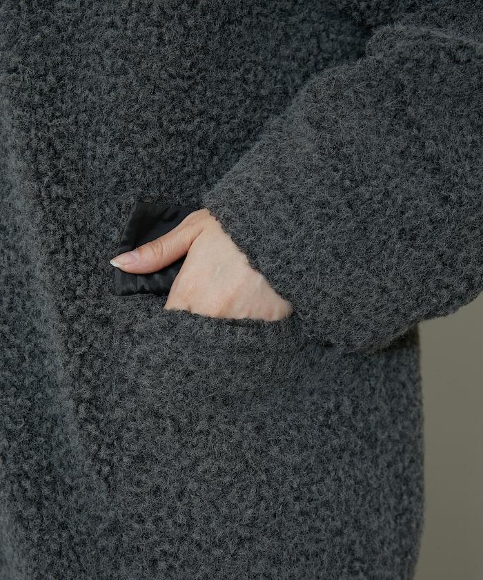 羊羔絨中長款外套