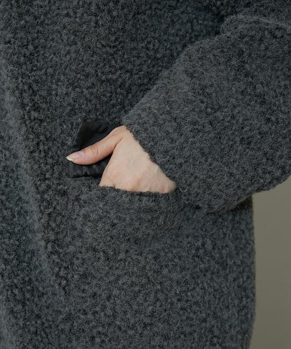 羊羔絨中長款外套