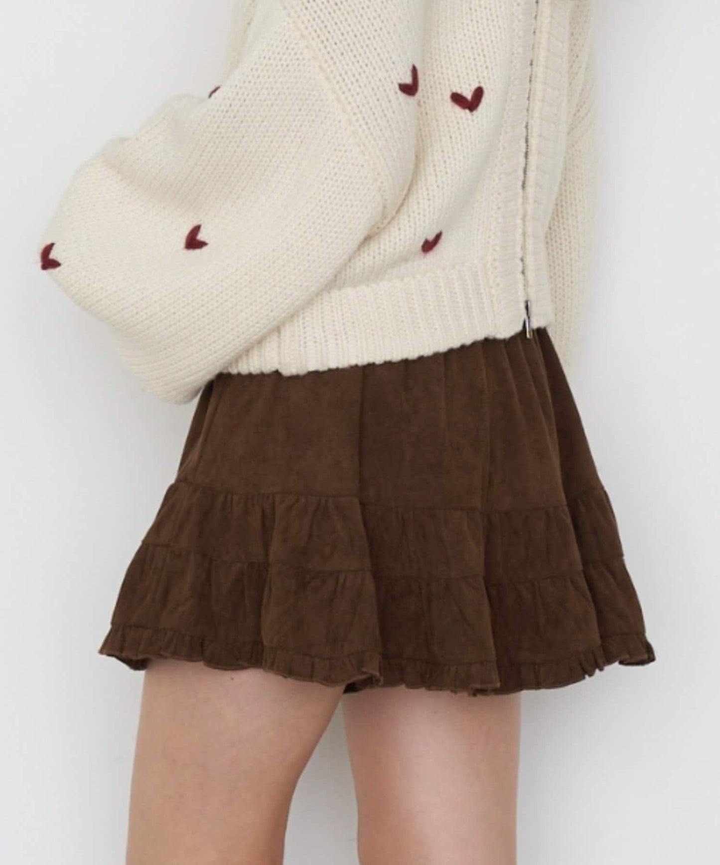 【RAY CASSIN】豹紋層疊迷你裙